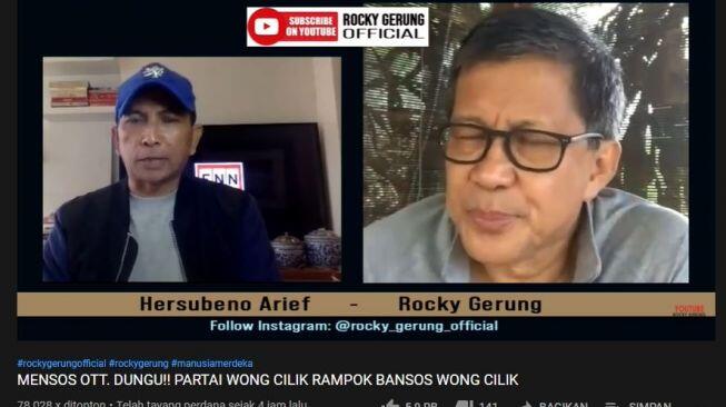 Mensos Juliari Diciduk KPK, Rocky Gerung Singgung Nama Megawati
