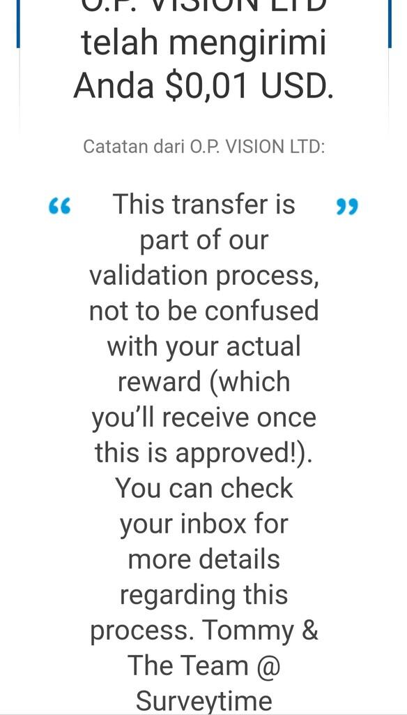 Survey Online Legit $1 -$10 langsung WD ke Paypal atau Coinbase. 