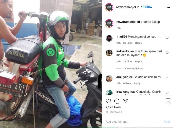 Kacau, Ojek Online Ini Dapat Orderan Angkut Motor