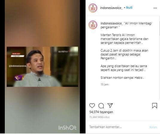 Ali Imron Eks Bomber Bali Ungkap Ciri Teroris: Cukup Butuh 2 Jam Buat Rekrut Teroris!