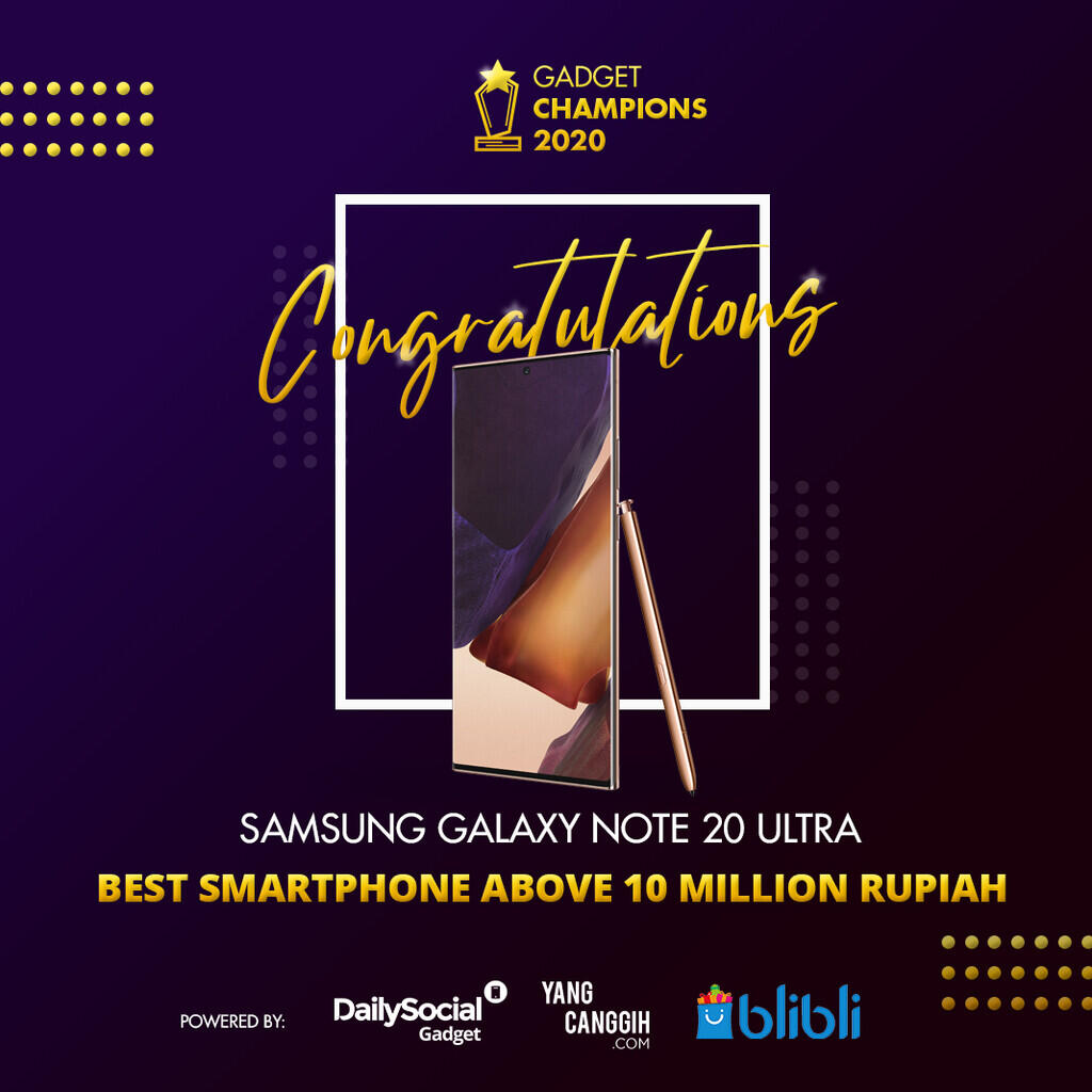 Gadget Champions 2020: Inilah Deretan Smartphone Terbaik 2020