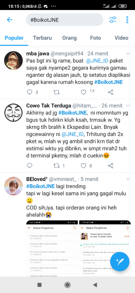 Menuju 12.12 Ramai #BoikotJNE , Ternyata Ini Penyebabnya