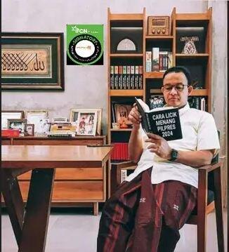 CEK FAKTA: Tidak Benar Foto Anies Baswedan Baca Buku 'Cara Licik Menang Pilpres 2024'