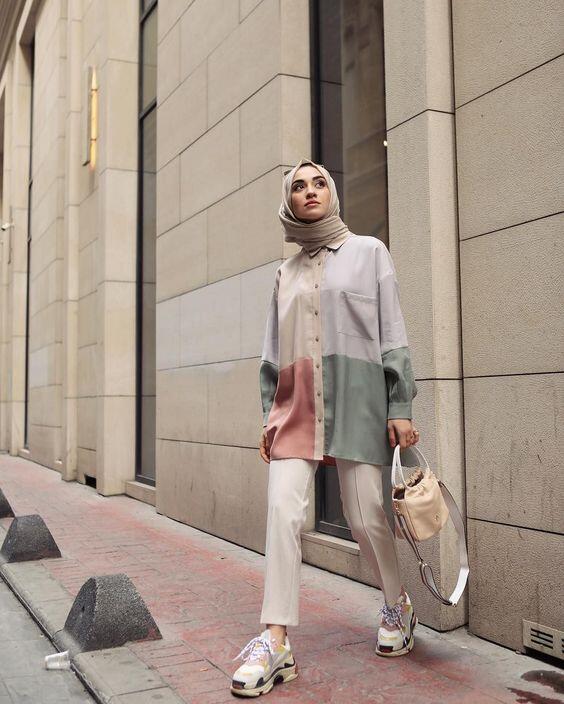 Trik Padu-Padan Celana Bahan Untuk Hijaber, Terlihat SIMPEL TAPI ELEGAN!!!