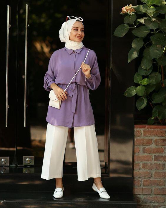 Trik Padu-Padan Celana Bahan Untuk Hijaber, Terlihat SIMPEL TAPI ELEGAN!!!