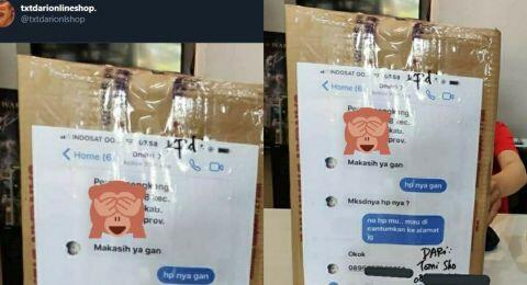 Enggak Mau Repot, Penjual Ini Cetak Isi Chat sebagai Alamat Penerima