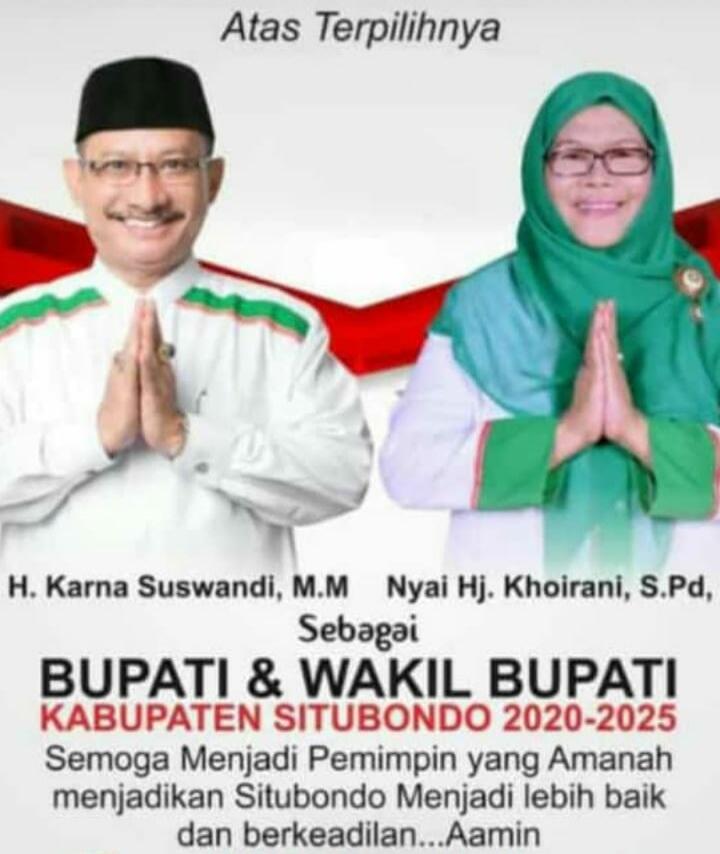 8 Hari Jadi Warga Situbondo Bung Karna Menang Pilkada 2020 kalahkan Petahana