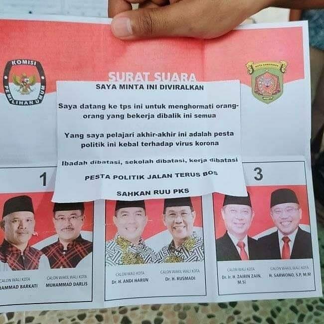 Pilkada 2020 tak luput jadi ajang kreativitas warga +62