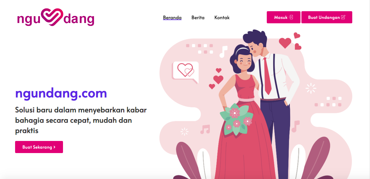 Ngundang.com Gratiskan Layanan Digital Pembuatan Undangan Pernikahan