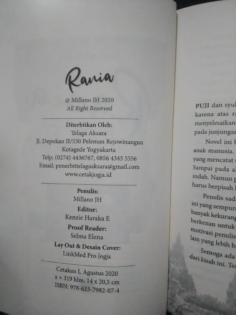 Review novel rania karya millano JH