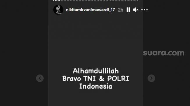 Ucap Syukur Nikita Mirzani Usai Habib Rizieq Resmi Ditahan: Alhamdulillah!