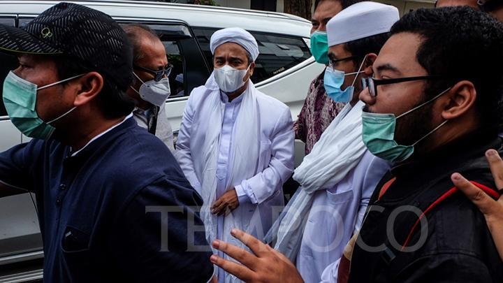 5 Fakta Pemeriksaan Rizieq Shihab, dari Kedatangan hingga Penahanan