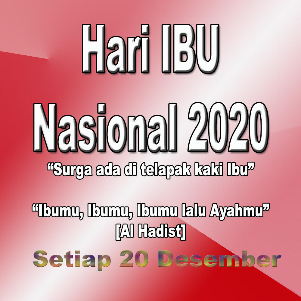 &#91;NASIONALISME &amp; MUHASABAH&#93; HARI SOSIAL &amp; HARI IBU 2020. Ayok Memperingati...!