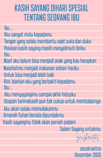 Ungkapan Kasih Sayang Dihari Spesial Untuk Sosok Ibu #SuratUntukIbu