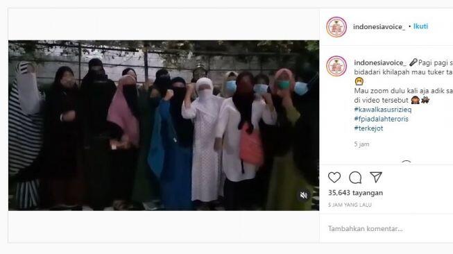 Viral Emak-emak Siap Gantikan Habib Rizieq Jadi Tahanan