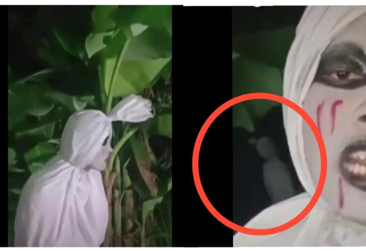 Merinding! Pria Ini Bikin Konten dan Berdandan Pocong, Malah Didatangi Pocong Beneran