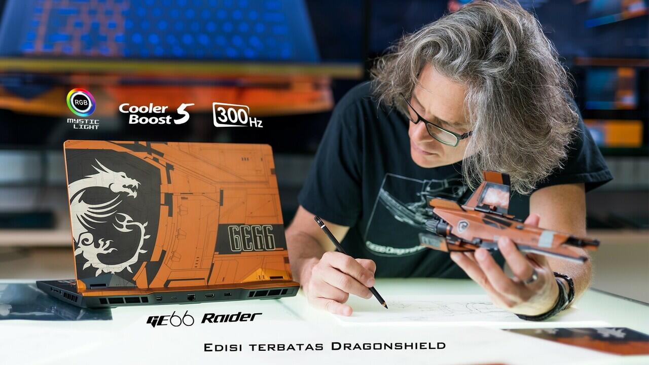 GE66 Dragonshield, Laptop Gaming Berkonsep Pesawat Antariksa Telah Hadir di Indonesia