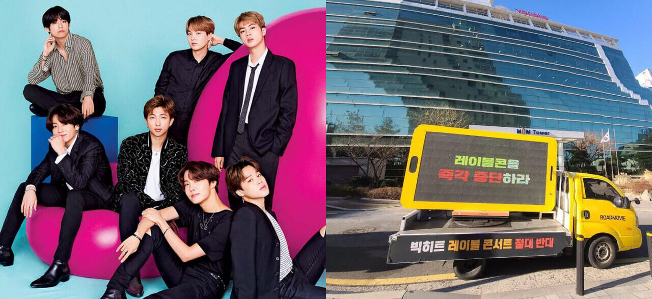 Tak Terima BTS 'Dieksploitasi', ARMY Kirim Truk Protes ke Gedung Agensi