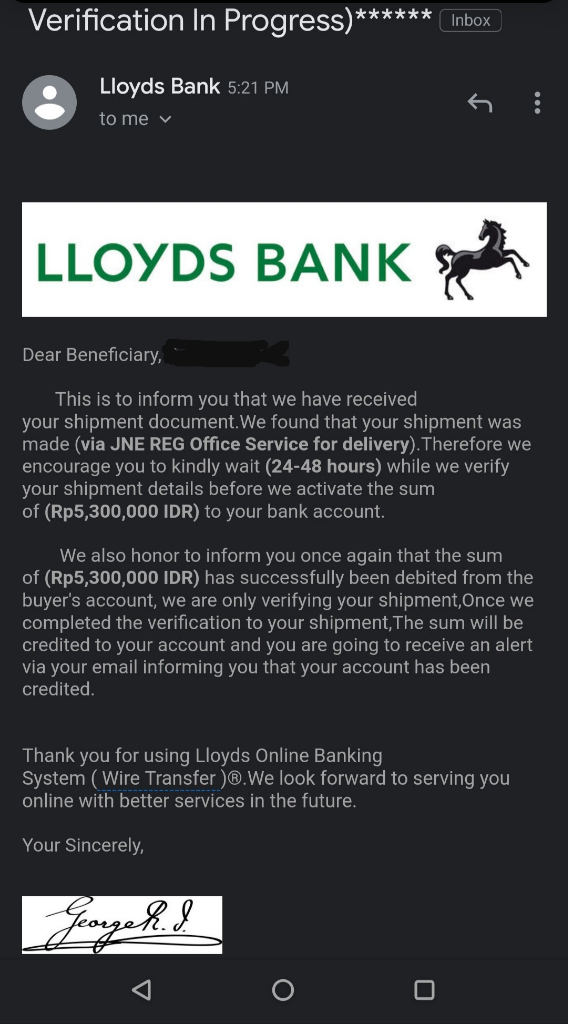 Modus Penipuan Baru Belanja Online Melalui Wire Transfer