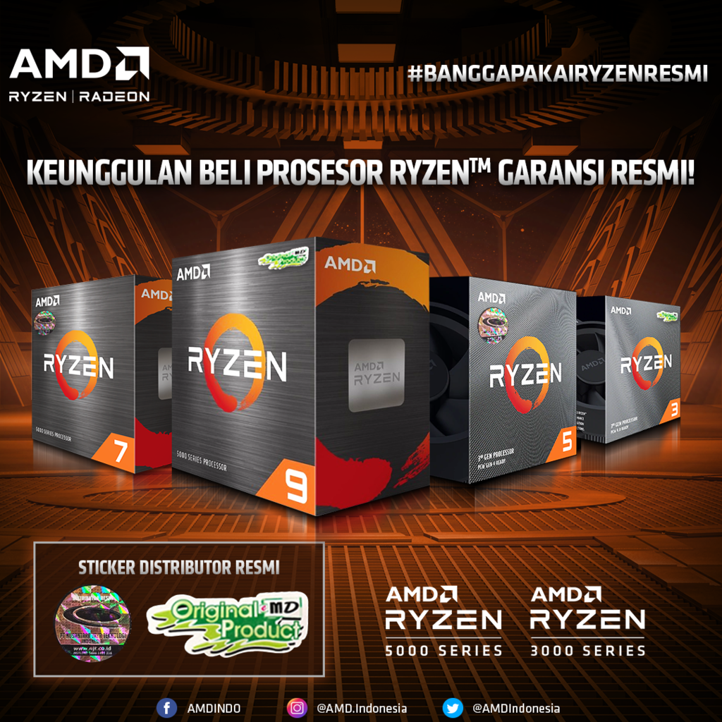 Gunakan Produk AMD Bergaransi Resmi! Dapatkan Privilage-nya!