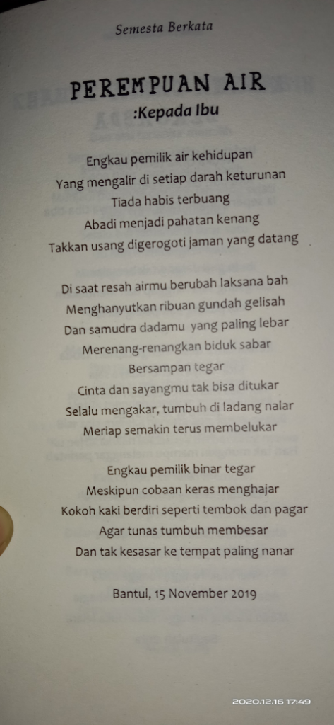 Sejuta Kata Takkan Cukup Mengungkapkan Cinta, Untukmu Ibu