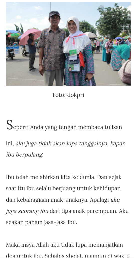 Ibu, Andai Waktu Bisa Diminta, Aku Ingin Engkau Masih Bersama Kami