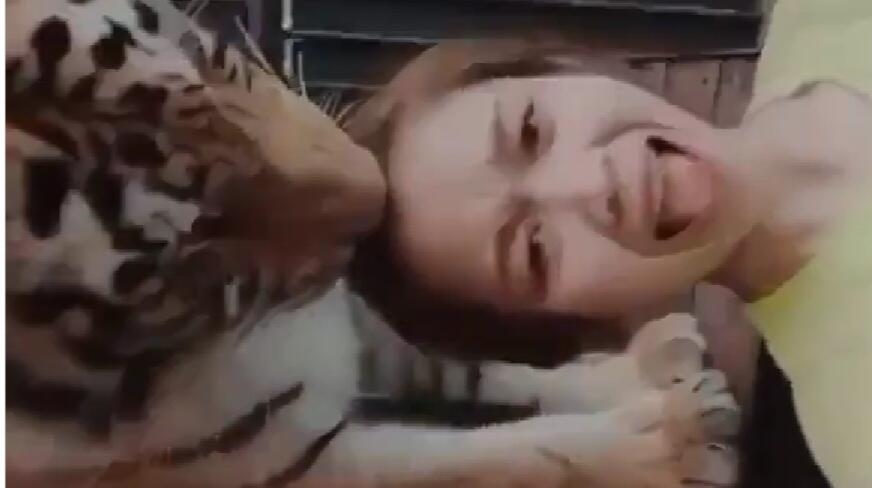 Ngeri, Viral Seorang Wanita Muda Bercumbu Mesra di Tik Tok dengan Seekor Harimau! Ha?