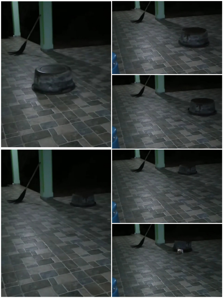 Bikin Merinding, Penampakan Ember Berjalan Di Teras Rumah! Hantu?