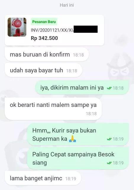 Beberapa Chat Antara Penjual & Pembeli Online yang Bikin Ngakak Parah