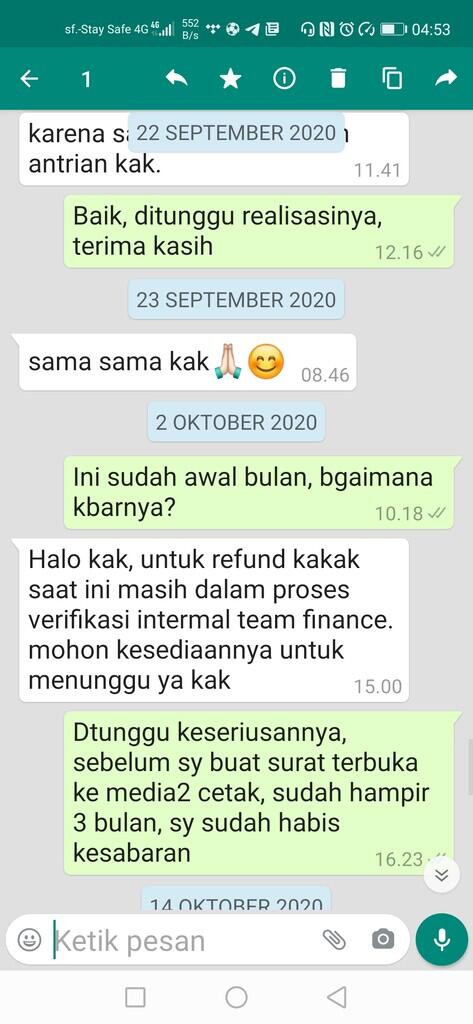 [Komplain] HARGADUNIA 5 BULAN REFUND BELUM CAIR