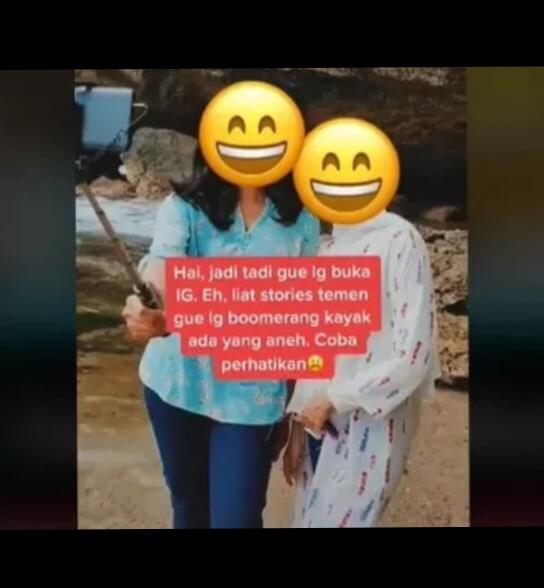 Lagi Asyik Berfoto Selfie Ada yang Ngintip, Beneran Mbak Kunti? Takut!