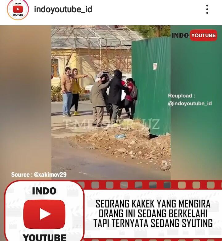 Dikira Berantam Sungguhan, Ternyata Sedang Syuting! Netizen: Jiwa Sosial Kakek Tinggi