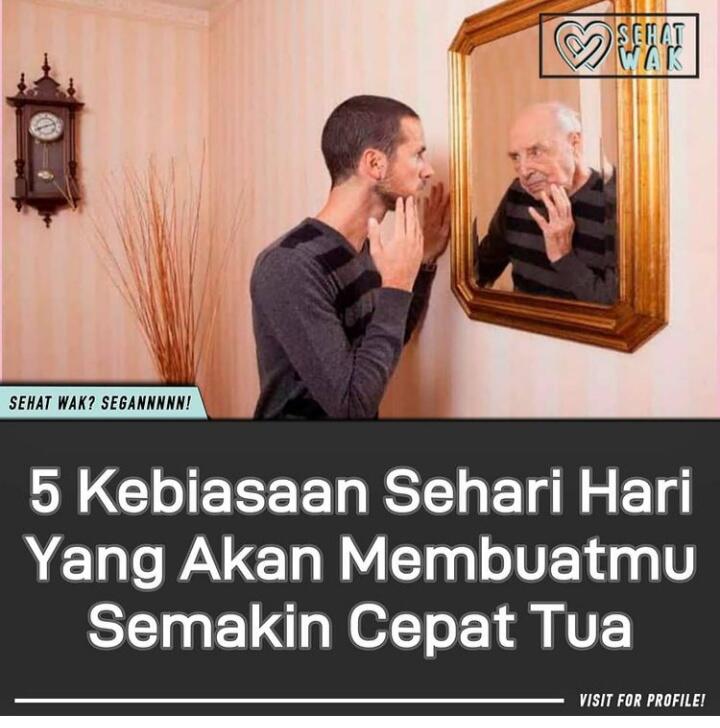 Beberapa Kebiasaan Yang Membuatmu Lebih Tua Dengan Cepat, Cek Di Sini!