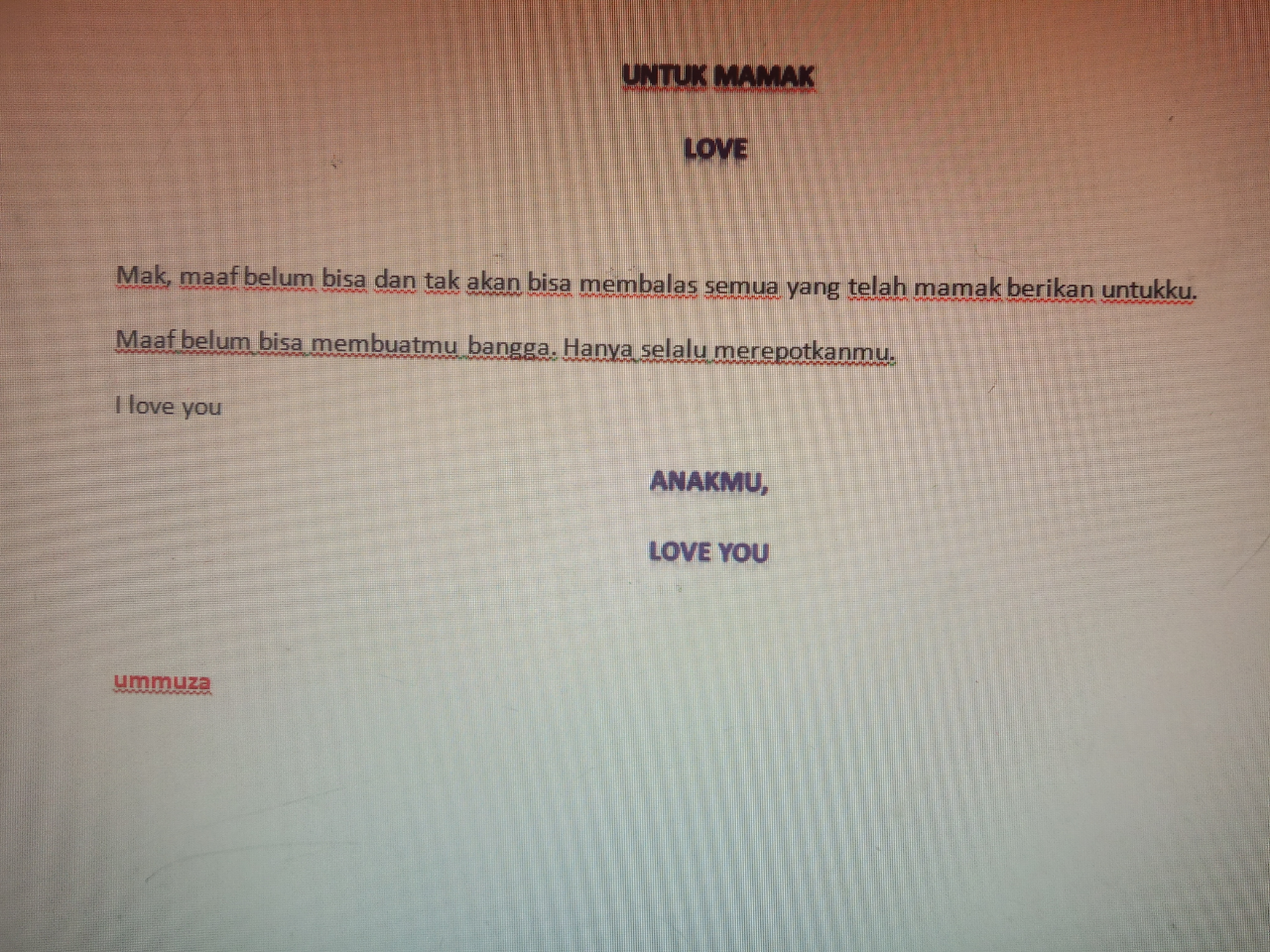 Untukmu, Mamak ๐