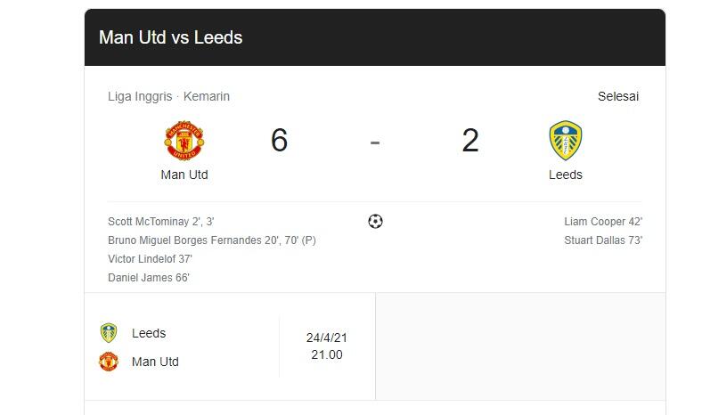 5 Fakta Setelah Manchester United Libas Leeds United 6-2