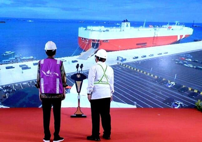 Jokowi Pamerkan Pelabuhan International Patimban Gelar Ekspor Perdana ke Brunei