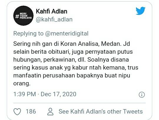 Surat Putus Hubungan jadi viral! Gegara Nampang di Koran