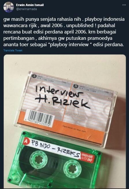 Penasaran Wawancara PlayBoy dengan Rizieq, Eks Pimred: Ada Harga, Ada Gaya