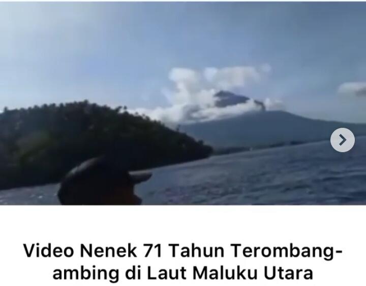Ya Allah, Kasihan Nenek Ini Jatuh Dan Terombang-ambing Di Laut Maluku Utara!!