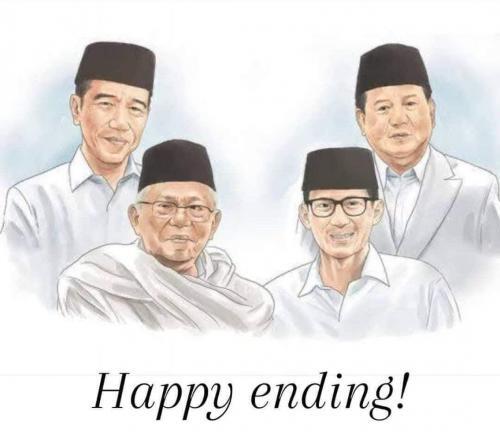 Heppy Ending Kabinet. Ingat Politik Jangan Baperan