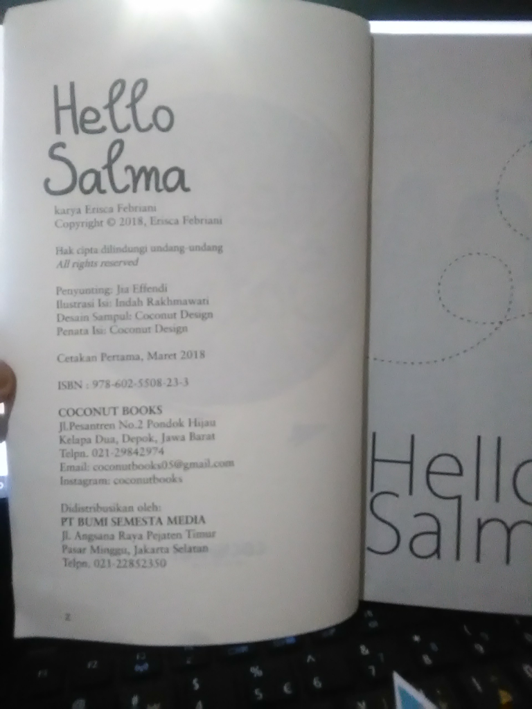 Review Buku Hello Salma Karya Erisca Febriani