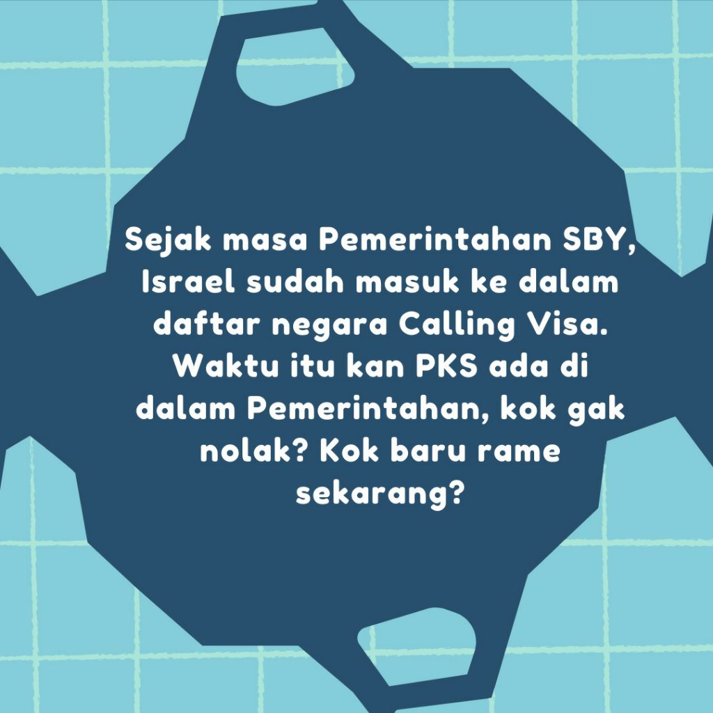 PKS Desak Pemerintah Batalkan Calling Visa untuk Israel