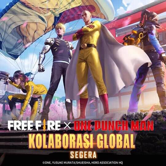 Free Fire Akan Berkolaborasi dengan Anime One Punch Man