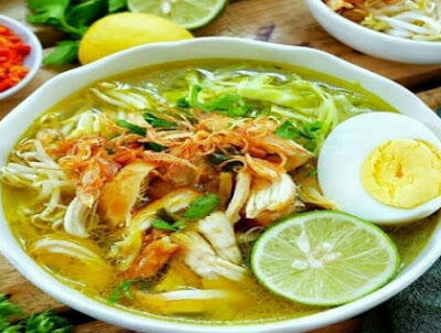 Soto ayam kuah kuning (tanpa santan) sederhana. dijamin nagih