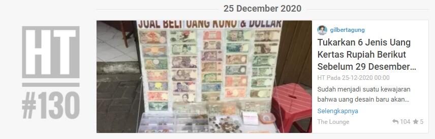 Tukarkan 6 Jenis Uang Kertas Rupiah Berikut Sebelum 29 Desember 2020