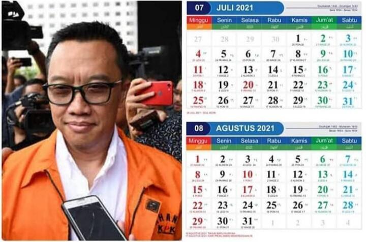 Gokils, Beredar Viral Kalender 2021 Bergambar Napi Koruptor! Netizen; Siapa Mau Beli?