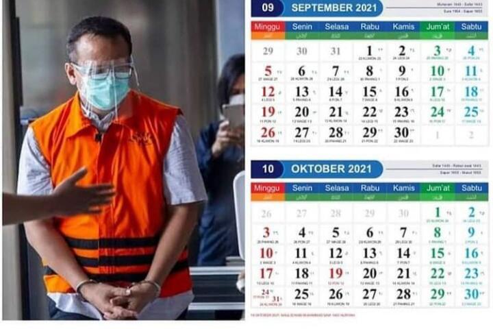 Gokils, Beredar Viral Kalender 2021 Bergambar Napi Koruptor! Netizen; Siapa Mau Beli?