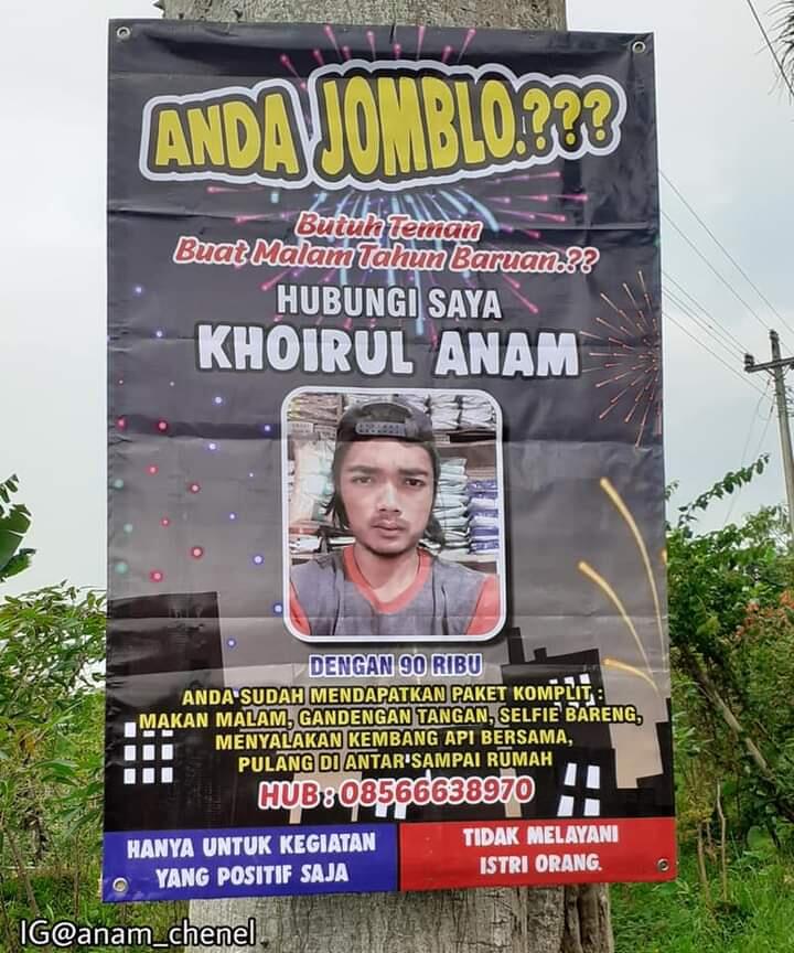 Anda Jomblo dan Butuh Teman buat Malam Tahun Baru-an? Masuk Sini, Gan! 90ribu Saja