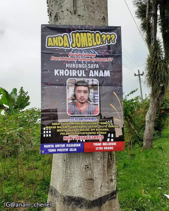 Anda Jomblo dan Butuh Teman buat Malam Tahun Baru-an? Masuk Sini, Gan! 90ribu Saja