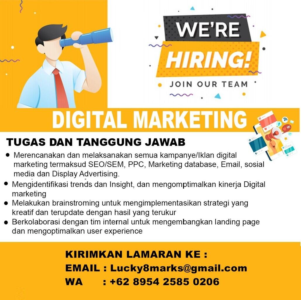 LOWONGAN SEO dan DIGITAL MARKETING